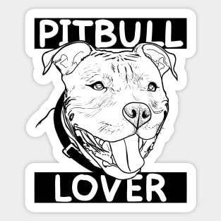 Pitbull lover Sticker